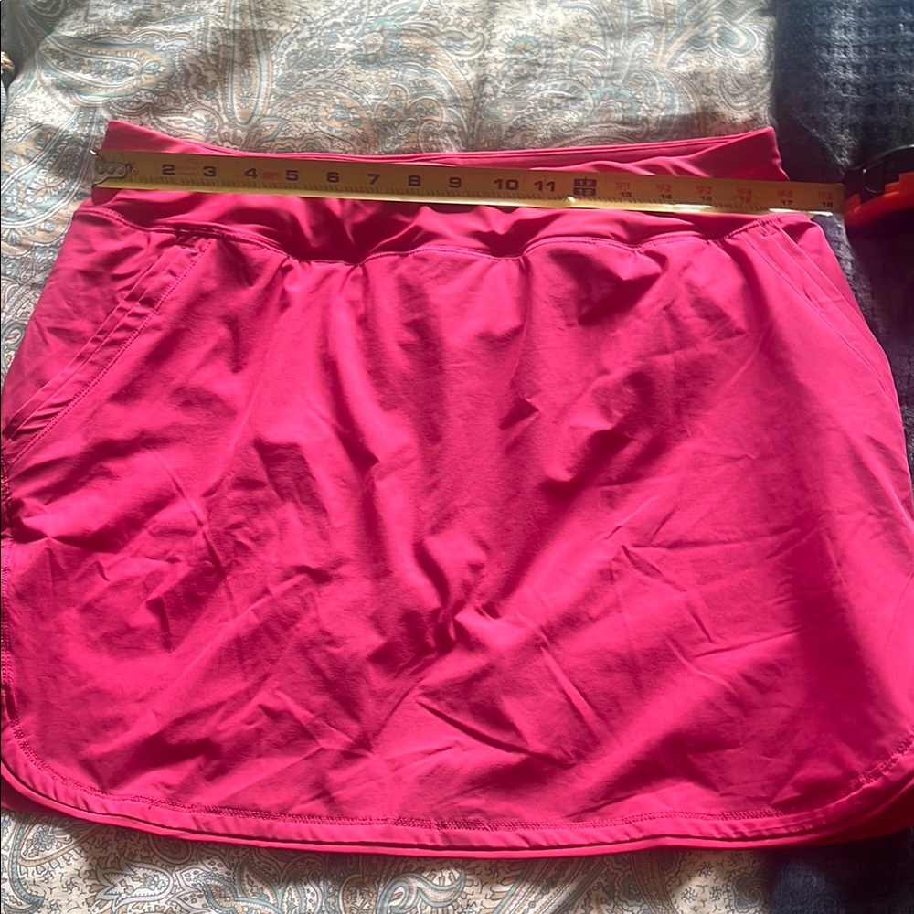 Lands’ End pink, quick dry board/swim skort.
